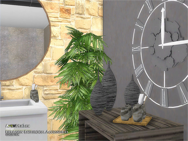 Sims 4 Lillagon Bathroom Accessories by ArtVitalex at TSR