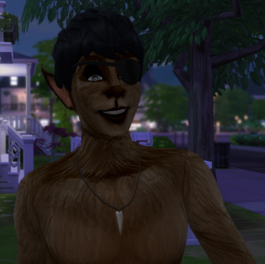 Sims 4 Moonskin93s The Beast Within skin edited by Hagfisher at SimsWorkshop