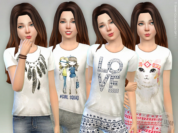 Sims 4 T  Shirt Collection GP11 by lillka at TSR