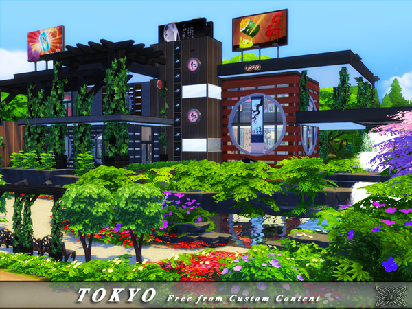 Sims 4 TOKYO Restaurant by Danuta720 at TSR