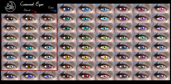 Caramel Eyes By Sevorelle At Mod The Sims » Sims 4 Updates