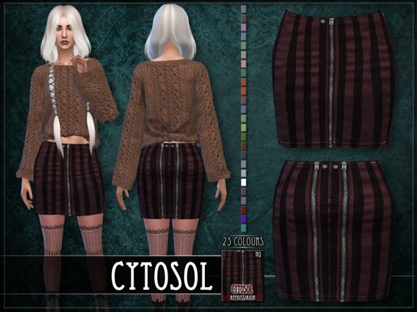 Sims 4 Cytosol Skirt by RemusSirion at TSR