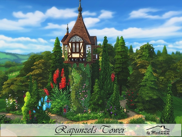 Sims 4 Rapunzels Tower by MychQQQ at TSR