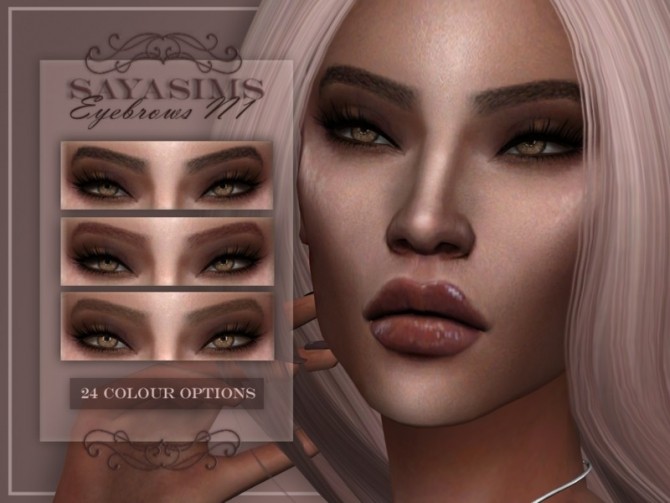 Sims 4 Eyebrows N1 by Saya Sims at TSR