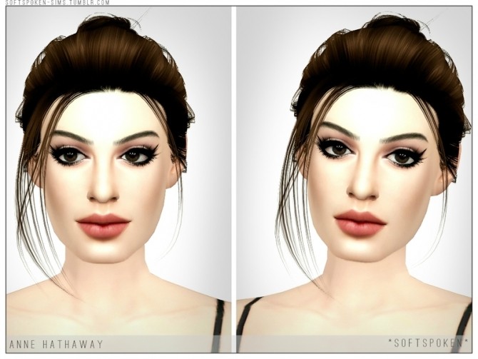 Sims 4 Anne Hathaway by Softspoken at TSR