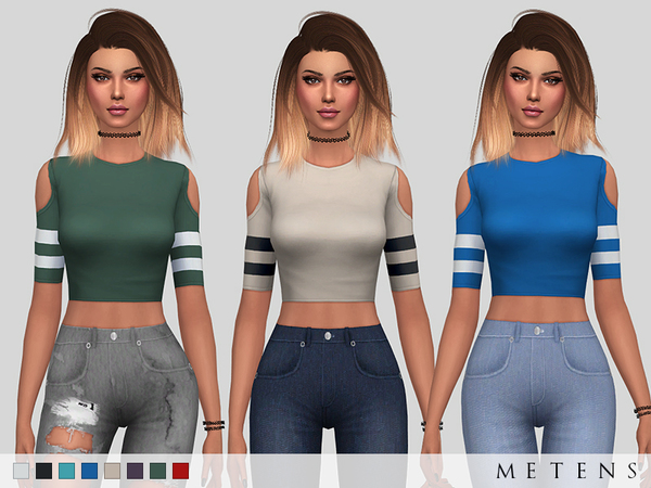 Sims 4 Alisia Top by Metens at TSR