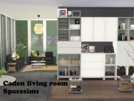 Caden living room by spacesims at TSR » Sims 4 Updates