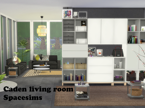 Sims 4 Caden living room by spacesims at TSR