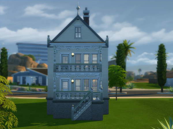 Sims 4 Painted Lady #1 house by ArchitectTC at TSR