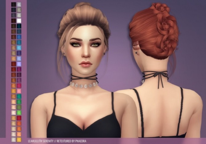 Sims 4 LeahLillith Serenity hair recolors at Phaedra