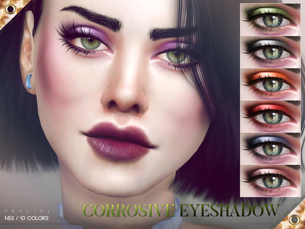 Sims 4 Corrosive Eyeshadow N53 by Pralinesims at TSR