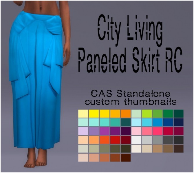Sims 4 City Living Paneled Skirt RC by Sympxls at SimsWorkshop
