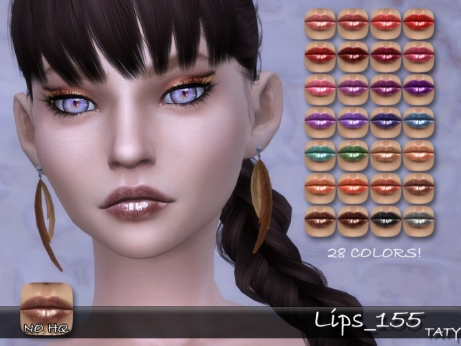 Sims 4 Lips 155 by Taty at TSR