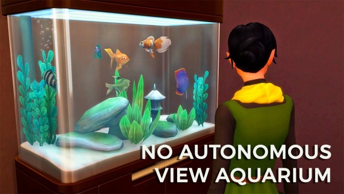 Sims 4 No Autonomous View Aquarium by Snaggle Fluster at Mod The Sims