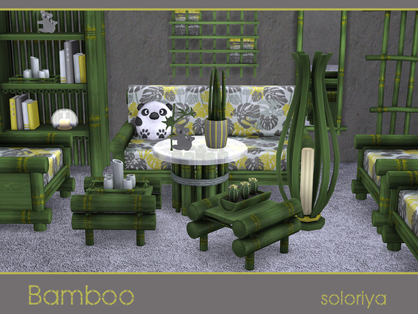 Sims 4 Bamboo set by soloriya at TSR