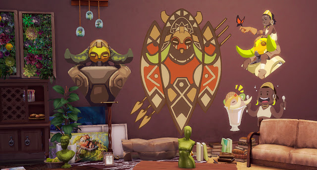 Sims 4 Guardian: an Orisa from Overwatch spray conversion at Valhallan