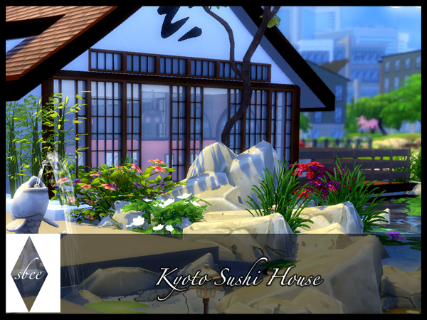 Sims 4 Kyoto Sushi House by sbee at TSR