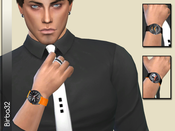 Sims 4 Orange Swatch by Birba32 at TSR