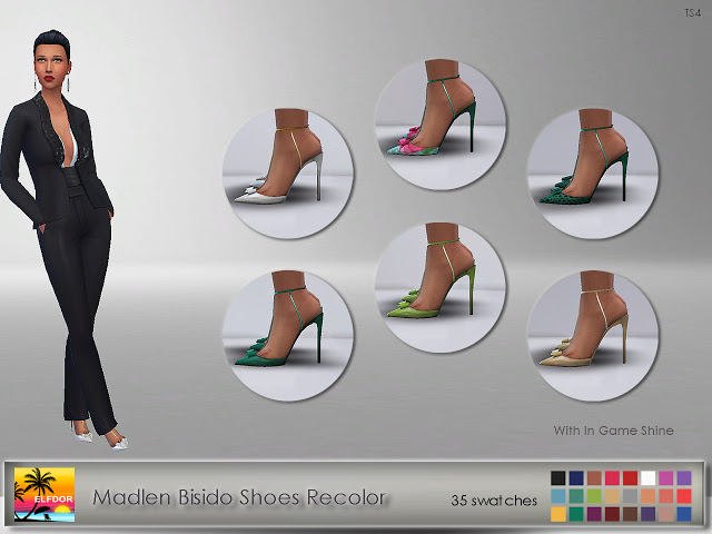 Sims 4 Madlen Bisido Shoes Recolor at Elfdor Sims