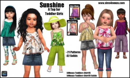 Sunshine top by SamanthaGump at Sims 4 Nexus