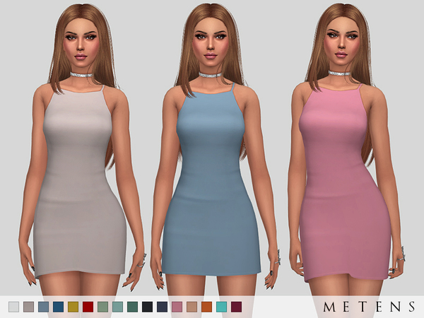 Sims 4 Sullivan Dress by Metens at TSR