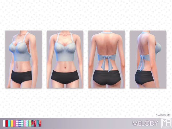 Sims 4 manueaPinny Melody swimsuit by nueajaa at TSR