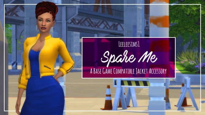 Sims 4 Spare Me jacket acc at SimsWorkshop