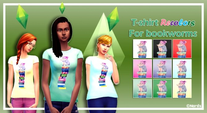 Sims 4 Top and dress recolors at Nords Sims