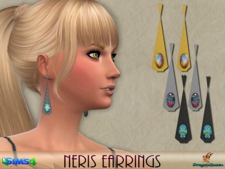 Neris Earrings by DragonQueen at TSR