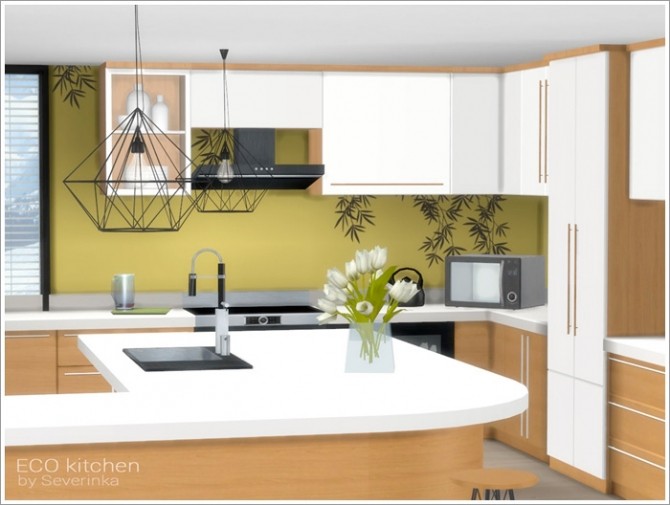 Sims 4 ECO kitchen at Sims by Severinka