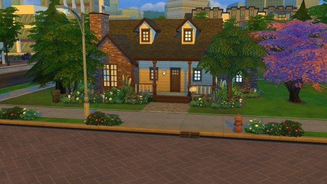 Sims 4 Hawthorne Bungalow by PolarBearSims at Mod The Sims