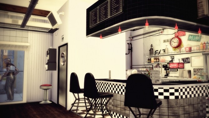 Sims 4 #60 Diner & Apartments Milky Way at SoulSisterSims
