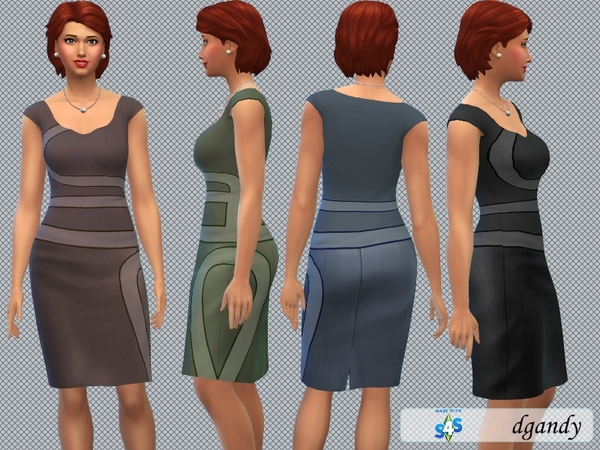 Sims 4 Pencil Dress M1 by dgandy at TSR