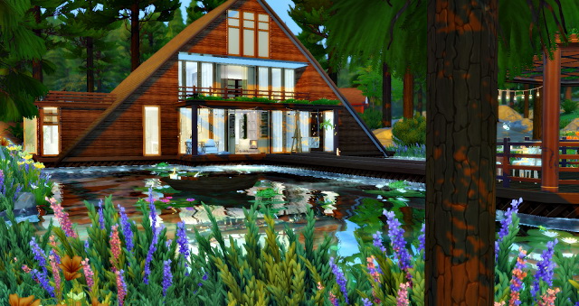 Sims 4 Lake House at Lilly Sims