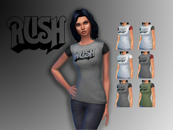 Sims 4 Rush T Shirt by zombie potatoes at TSR