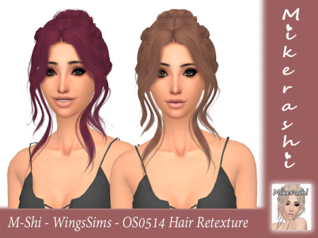 M-Shi WingsSims OS0514 Hair Retexture by mikerashi at TSR » Sims 4 Updates