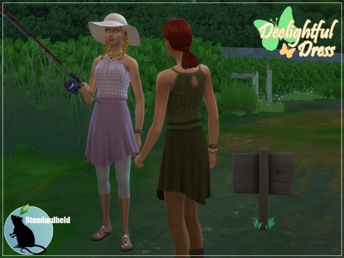 Sims 4 Deelightful Dress by Standardheld at SimsWorkshop