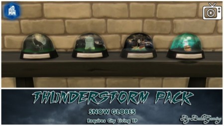 Snow Globes Thunderstorm Pack by Bakie at Mod The Sims