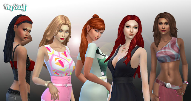 Sims 4 Female Long Hair Pack 9 at My Stuff
