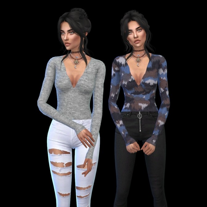 Sims 4 Margeh Crop Top at Leo Sims