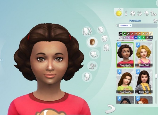 Sims 4 Lovely Curls for Girls at My Stuff