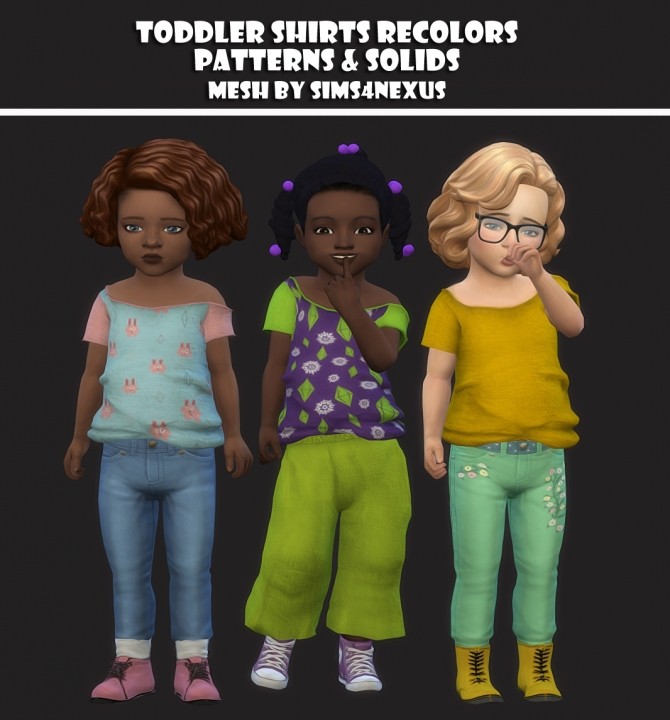 Sims 4 Toddler Shirts Recolors at Maimouth Sims4