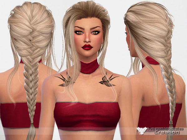 Sims 4 PZC Hair Retexture LeahLilith Daydream by Pinkzombiecupcakes at TSR
