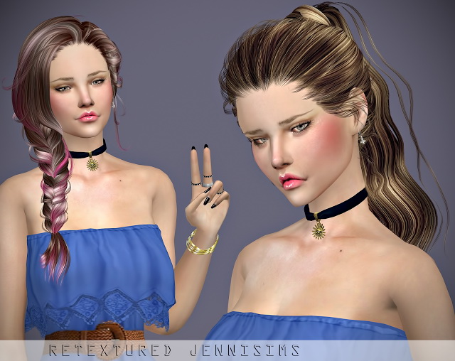 Sims 4 Newsea Erena and Jessica Hair retextures at Jenni Sims
