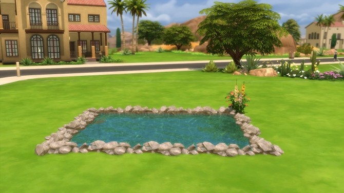 Sims 4 Natural Edging II Meandering Rock Border by Snowhaze at Mod The Sims