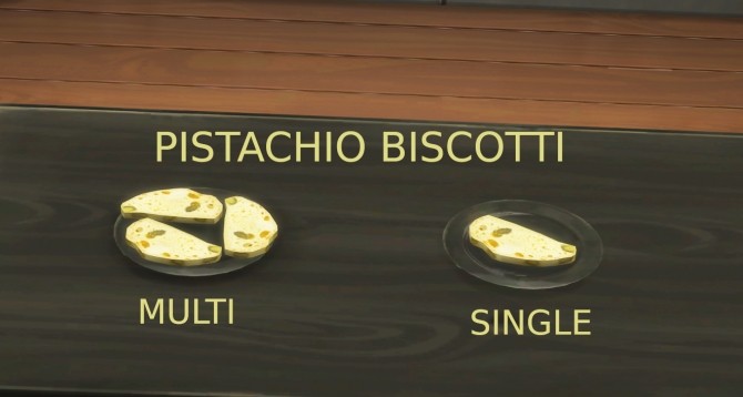 Sims 4 Pistachio Desserts Biscotti and Cupcake by icemunmun at Mod The Sims