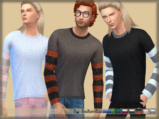 Sims 4 Sweater Three Colors by bukovka at TSR