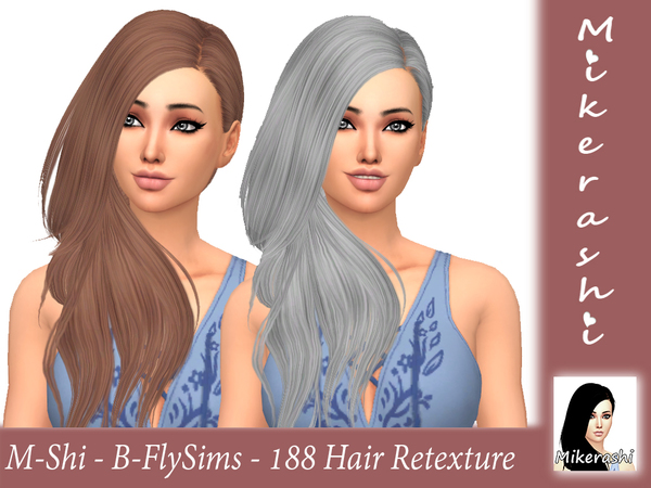 Sims 4 B FlySims 188 Hair Retexture by mikerashi at TSR