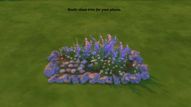 Natural Edging II Meandering Rock Border by Snowhaze at Mod The Sims ...