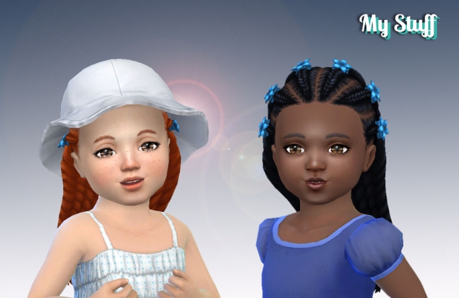 Braids Clips Conversion at My Stuff » Sims 4 Updates